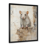 Minimalism Squeaky Rodent - Rodent Living Room Wall Art