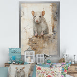 Minimalism Squeaky Rodent - Rodent Living Room Wall Art