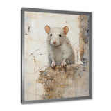 Minimalism Squeaky Rodent - Rodent Living Room Wall Art