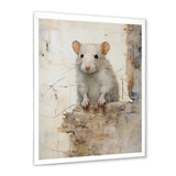 Minimalism Squeaky Rodent - Rodent Living Room Wall Art