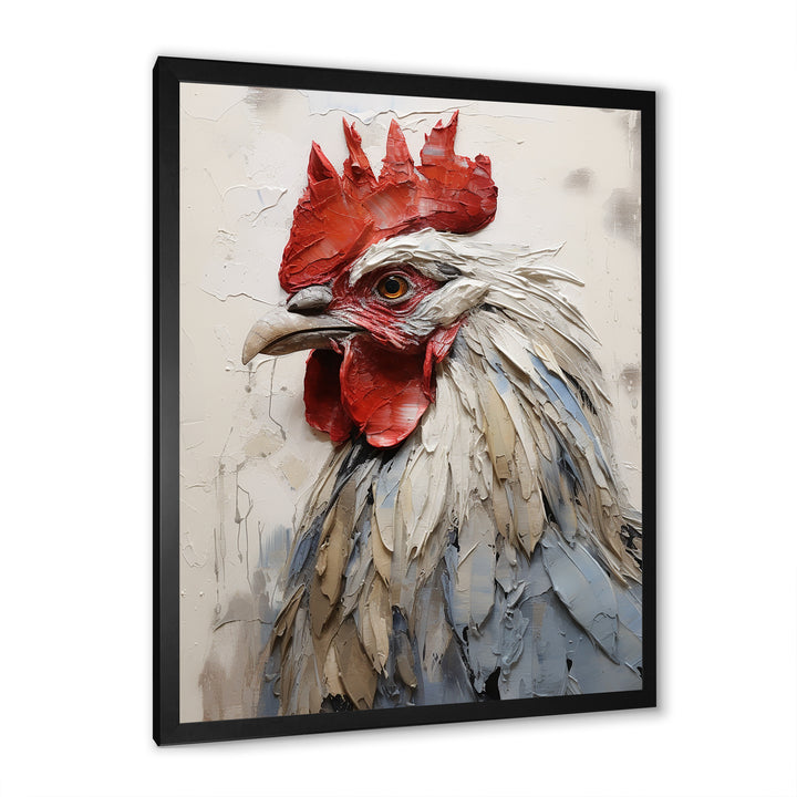 Loyal Rooster Portrait - Rooster Wall Decor