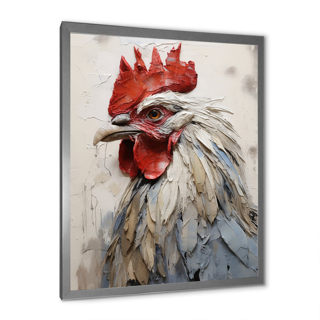 Loyal Rooster Portrait - Rooster Wall Decor