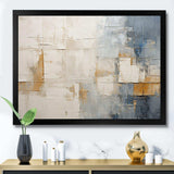 Beige And Gold Minimalism Scandinavian I - Landscapes Canvas Wall Art