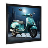 Vintage Vibrant Scooter - Scooter Canvas Wall Art