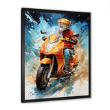 Speedy Scooter Delivery - Scooter Canvas Wall Art