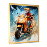 Speedy Scooter Delivery - Scooter Canvas Wall Art