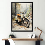 Classic Vintage Scooter - Scooter Canvas Wall Art
