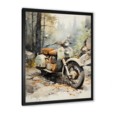 Classic Vintage Scooter - Scooter Canvas Wall Art