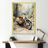 Classic Vintage Scooter - Scooter Canvas Wall Art