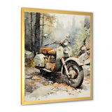 Classic Vintage Scooter - Scooter Canvas Wall Art