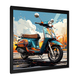 Edgy Scooter Odyssey - Scooter Canvas Wall Art