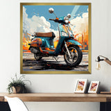 Edgy Scooter Odyssey - Scooter Canvas Wall Art