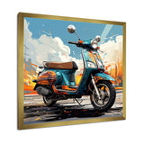 Edgy Scooter Odyssey - Scooter Canvas Wall Art