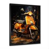 Edgy Scooter Graffiti Odyssey - Scooter Canvas Wall Art