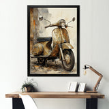 Vintage Scooter Ride - Scooter Canvas Wall Art