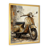 Vintage Scooter Ride - Scooter Canvas Wall Art