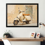 Vintage Scooter Adventures - Scooter Canvas Wall Art