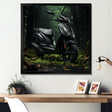 Scooter Serenity Forest Adventure - Scooter Canvas Wall Art