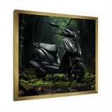 Scooter Serenity Forest Adventure - Scooter Canvas Wall Art