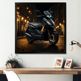 Scooter Serenity City Adventure - Scooter Canvas Wall Art
