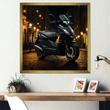 Scooter Serenity City Adventure - Scooter Canvas Wall Art