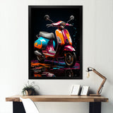 Pop Art Scooter Blaze - Scooter Canvas Wall Art
