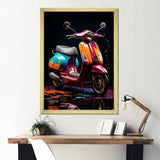 Pop Art Scooter Blaze - Scooter Canvas Wall Art
