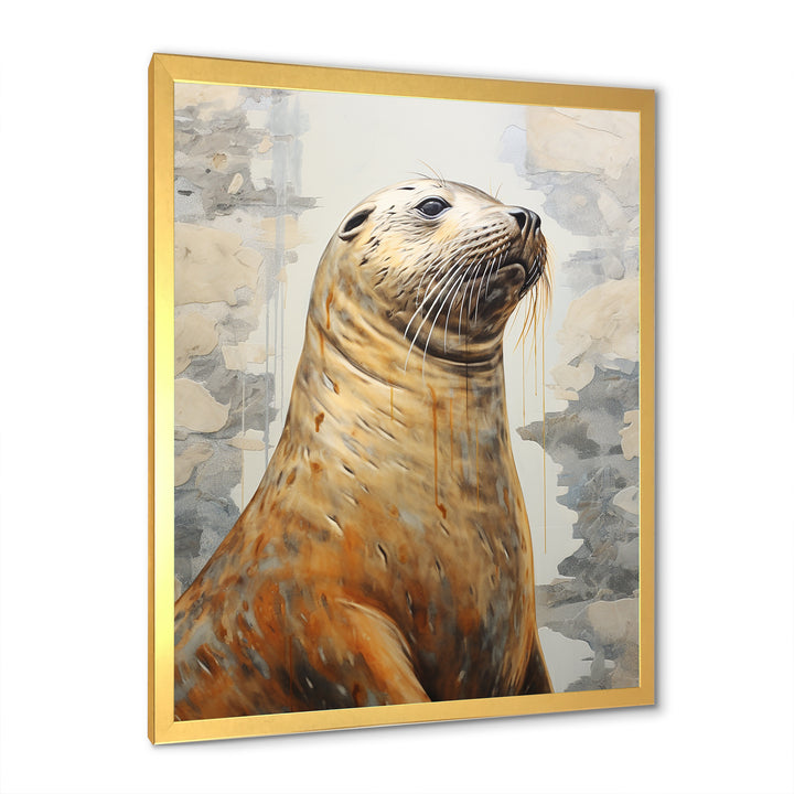 Magnificent Sea Lion - Sea Lion Canvas Wall Art