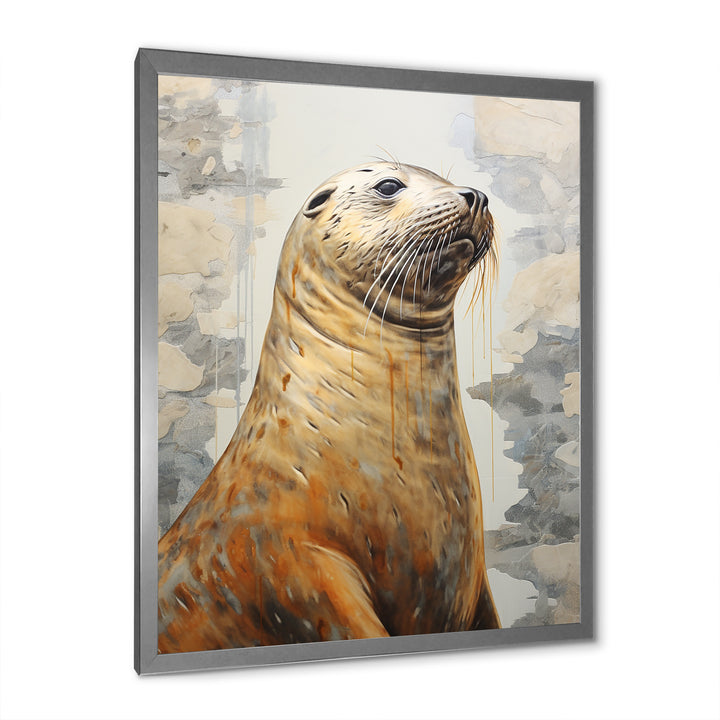 Magnificent Sea Lion - Sea Lion Canvas Wall Art