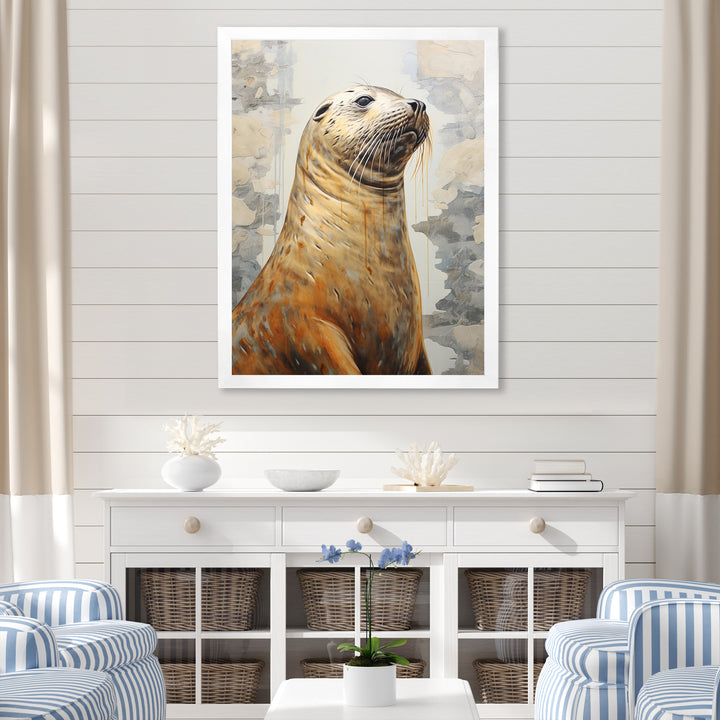 Magnificent Sea Lion - Sea Lion Canvas Wall Art