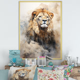 Majestic King Of Lions - Lion Canvas Wall Art
