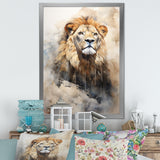 Majestic King Of Lions - Lion Canvas Wall Art