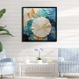 Coastal Mosaic Sea Creatures - Seashell Wall Art Prints