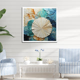 Coastal Mosaic Sea Creatures - Seashell Wall Art Prints