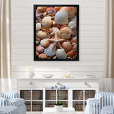 Classic Seashells By The Sea - Seashell Large Canvas Wall Art