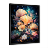 Seashells In A Cosmic Galaxy - Seashell Living Room Wall Art