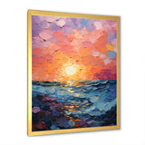 Coastal Harmony Dreamscape Sunset - Seashell Canvas Wall Art