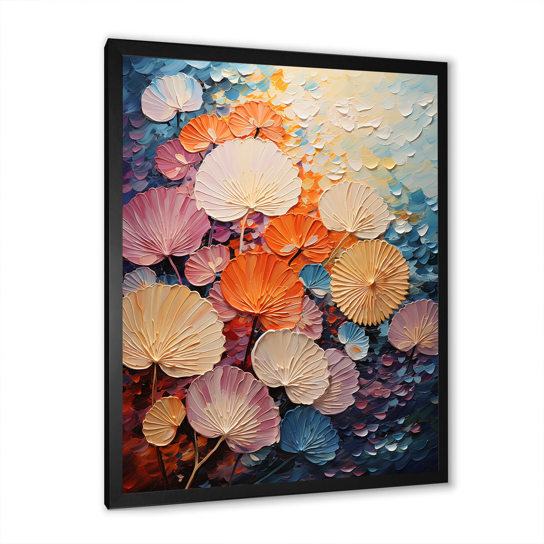 Coastal Harmony Dreamscape - Seashell Canvas Wall Art