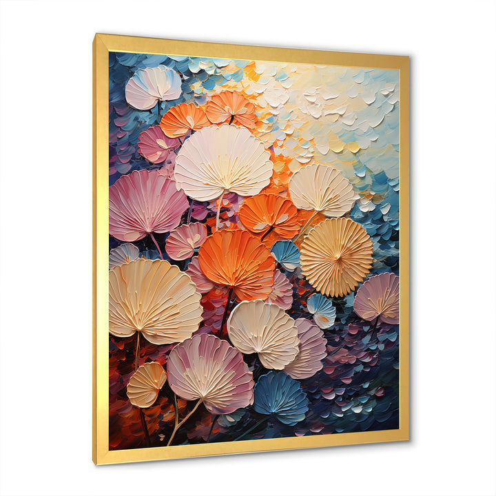 Coastal Harmony Dreamscape - Seashell Canvas Wall Art