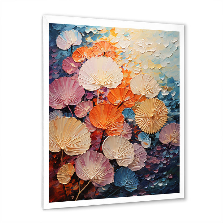 Coastal Harmony Dreamscape - Seashell Canvas Wall Art