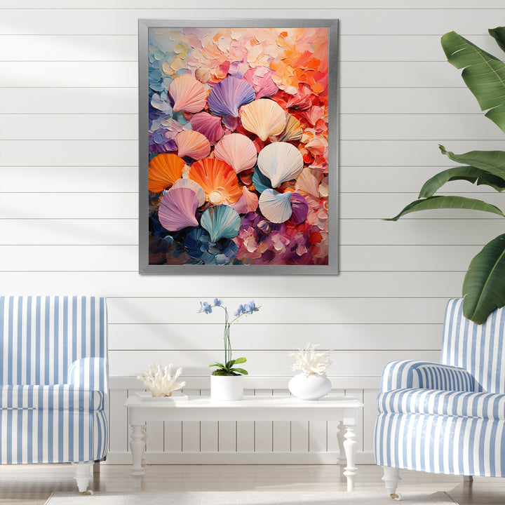 Seashells Wonders On The Coast - Seashell Wall Decor