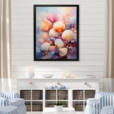 Multicolor Seashells Coastal Collage - Seashell Large Canvas Wall Art