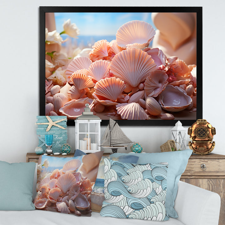 Romanticism Seashells - Seashell Canvas Wall Art