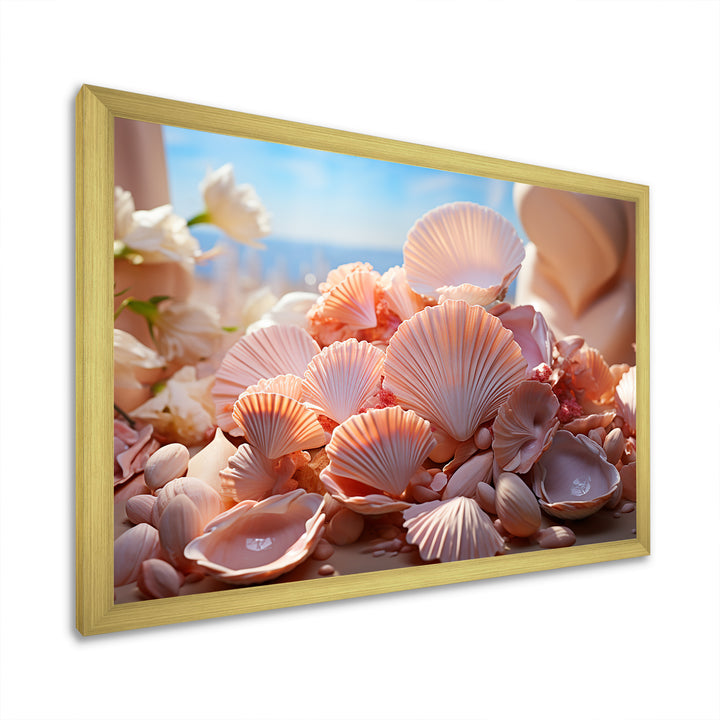 Romanticism Seashells - Seashell Canvas Wall Art