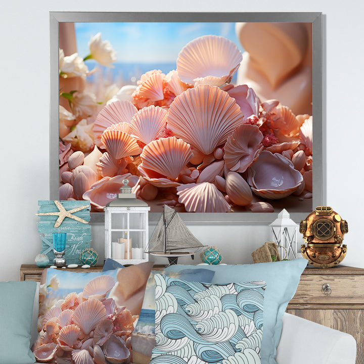 Romanticism Seashells - Seashell Canvas Wall Art