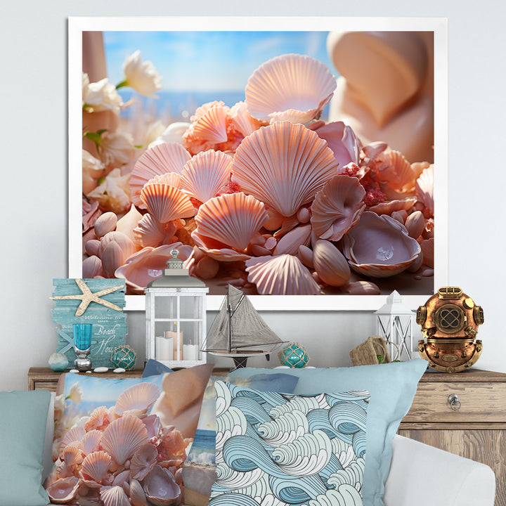 Romanticism Seashells - Seashell Canvas Wall Art