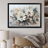 Seasonal Flowers Charm In Winter I - Floral Canvas Wall Art