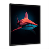 Red Shark Photo Haven - Shark Home Decor Art