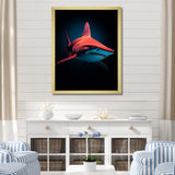 Red Shark Photo Haven - Shark Home Decor Art