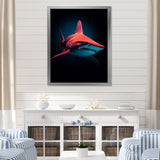 Red Shark Photo Haven - Shark Home Decor Art